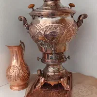 سماور مسی گازی قابل استفاده ۵ لیتری سالم نو