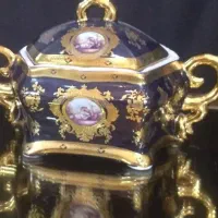 ظروف سورمه ای لیلی مجنون کشکول دکوری چای خوری