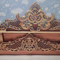 سرویس خواب و کنسول چوب با تشک به همراه آینه دراور|تخت و سرویس خواب|پاکدشت, پاکدشت (مامازند)|دیوار