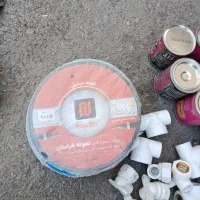 مقداری لوازم لوله تک لایه وپنج لایه یک توپ سیم|مصالح و تجهیزات ساختمان|مشهد, کوی سیدی|دیوار