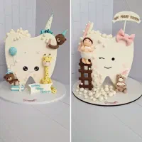 کیک و ماکت دندونی دخترانه و پسرانه