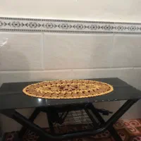 میز آهنی شیشه ۸ میل