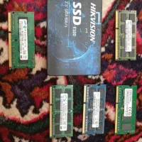 قطعات لپ‌تاپ شامل رم،هارد،شارژر