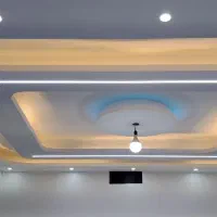 اجرای کناف کاغذدیواری نقاشی ساختمان لاین نوری