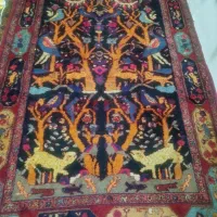 فرش دستباف طرح جنگلی