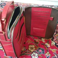 کفش و کیف دست دوز  تمام چرم طبیعی گاوی آکبند|کیف، کفش، کمربند|مراغه, |دیوار