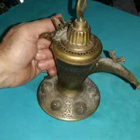 دله برنجی عربی قدیمی کلکسیونی .|کلکسیون اشیاء عتیقه|مشهد, حرم مطهر رضوی|دیوار