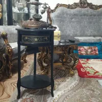 میز تلفن چوبی