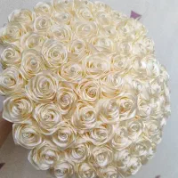 دسته گل روبانی