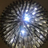 لوستر کریستالی ال ای دی|لوستر و چراغ آویز|رشت, حسین آباد|دیوار