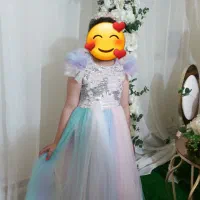 پیراهن مجلسی دخترانه سایز ۸ تا ۱۱ سال