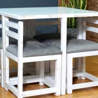 غذاخوری کم جا و تخت دو نفره