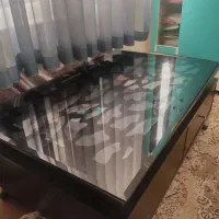 جلو مبلی مشکی جنس ام دی اف|مبلمان خانگی و میز عسلی|هشتگرد, شهرک بعثت|دیوار