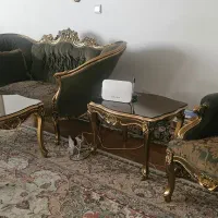 مبلمان کلاسیک استیل چوبی ۹نفره و جلو مبلی|مبلمان خانگی و میز عسلی|تهران, میرداماد|دیوار