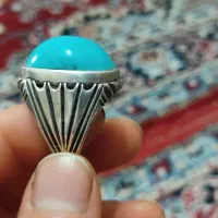 انگشتر‌کلکسیونی‌‌یاقوت‌سرخ‌‌وفیروزه‌مغز‌درشت‌|جواهرات|سمنان, |دیوار