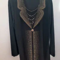 بلوز مجلسی مشکی سایز بزرگ