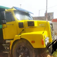 معوظه کامیون با  بیل لاستیکی یا زنجیری