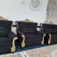 مبل۷نفره و میزشیشه ای