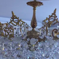لوستر برنجی ۱۲ شاخه کاملا سالم|لوستر و چراغ آویز|تهران, خرمشهر|دیوار