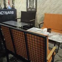 ۴ دست میز نیمکت اهنی و روکش فوم دار نرم|میز و صندلی غذاخوری|ارومیه, |دیوار