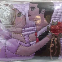 لحاف دونفره طرح عروس و داماد آکبند فروشی