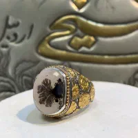 انگشتر دستساز نقره طلا