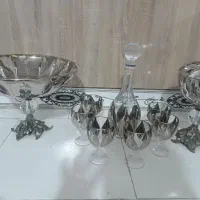 ست کامل دکوری شکلات خوری . شراب خوری . جا میوه ای