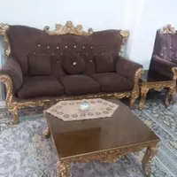 مبلمان کلاسیک همراه جلو مبلی و میز عسلی|مبلمان خانگی و میز عسلی|لاهیجان, امیرشهید|دیوار