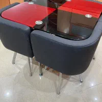 میزناهار خوری/۴نفره/شیشه ای