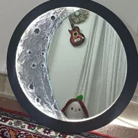 تابلو آینه ماه دست ساز چراغ دار|صنایع دستی و سایر لوازم تزئینی|تهران, تختی|دیوار