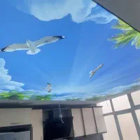 سقف کشسان آسمان مجازی لاکر و اجرای لاین نوری