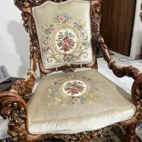 مبل سلطنتی ۷ نفره با میز غذاخوری و سرویس خواب کامل