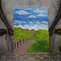 تابلوی. منظره کار. دست