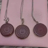 سه عدد حرز با زنجیر نقره