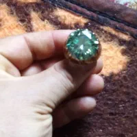 انگشتر نقره جواهری موزانایت روسی