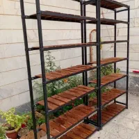 قفسه رگال ویترین طبقه دار کتابخانه قفسه دیواری|کتابخانه، شلف، قفسههای دیواری|همدان, |دیوار