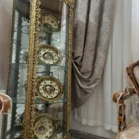 بوفه برنجی با ۴ تا کاسه بشقاب برنجی|بوفه، ویترین، کنسول|قرچک, زیبا شهر|دیوار