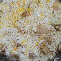ته دیگ برنج برا مرغ جوجه