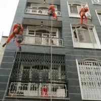 پیچ و رولپلاک سنگ سرامیک نما بدون داربست طناب راپل