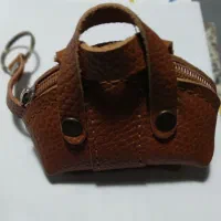 جاکلیدی طرح کیف چرم طبیعی