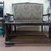 مبل چوبی۴ نفره.با میز