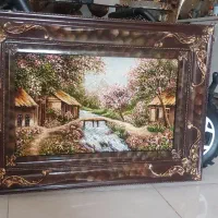 تابلو فرش دستباف ابریشم دار