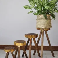 انواع پایه گلدان چوبی