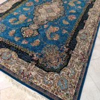 ۱تخته ۹متری و قالیچه ۷۰۰شانه آبی درباری|فرش|نظرآباد, نظرآباد|دیوار