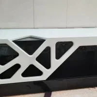 میز تلویزیون روکش پی وی سی با دو کشو