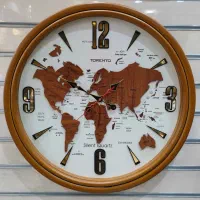 ساعت دیواری سایز بزرگ آرام گرد طرح‌تورنتو جدید