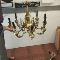 لوستر برنز به همراه دیواری