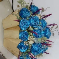 گل رز جاودان (روبانی)|گل مصنوعی|برازجان, |دیوار