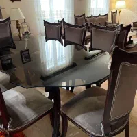 لوستر مبل ۹ نفره و میز ناهار خوری