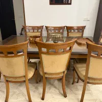 مبلمان و نهار خوری چوب و پارچه